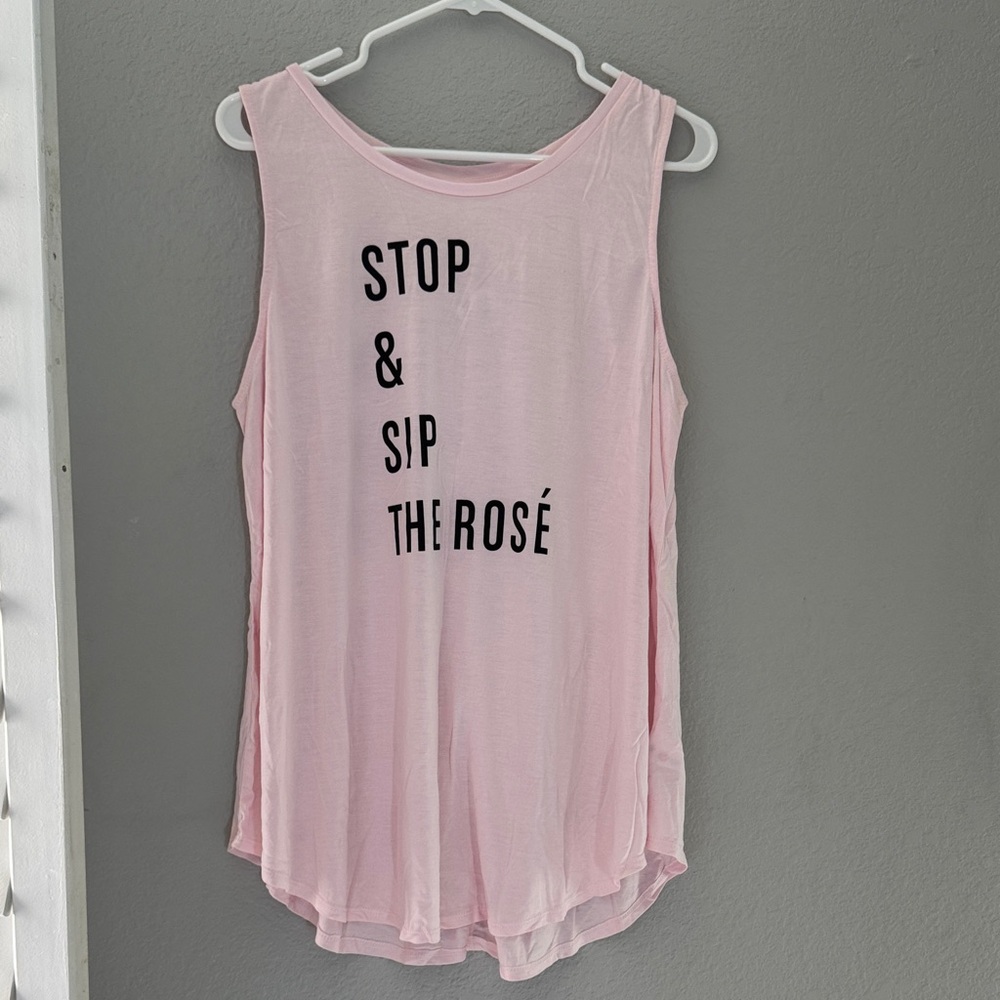 Old Navy NWT Pink Graphic Tank Top
